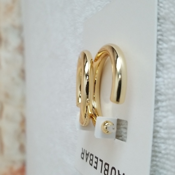 New Baublebar Breanna C Hoop Earrings - Picture 3 of 5